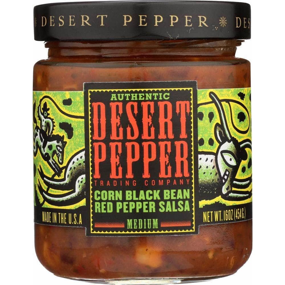 Desert Pepper Desert Pepper Salsa Corn Black Bean Red Pepper Medium, 16 oz