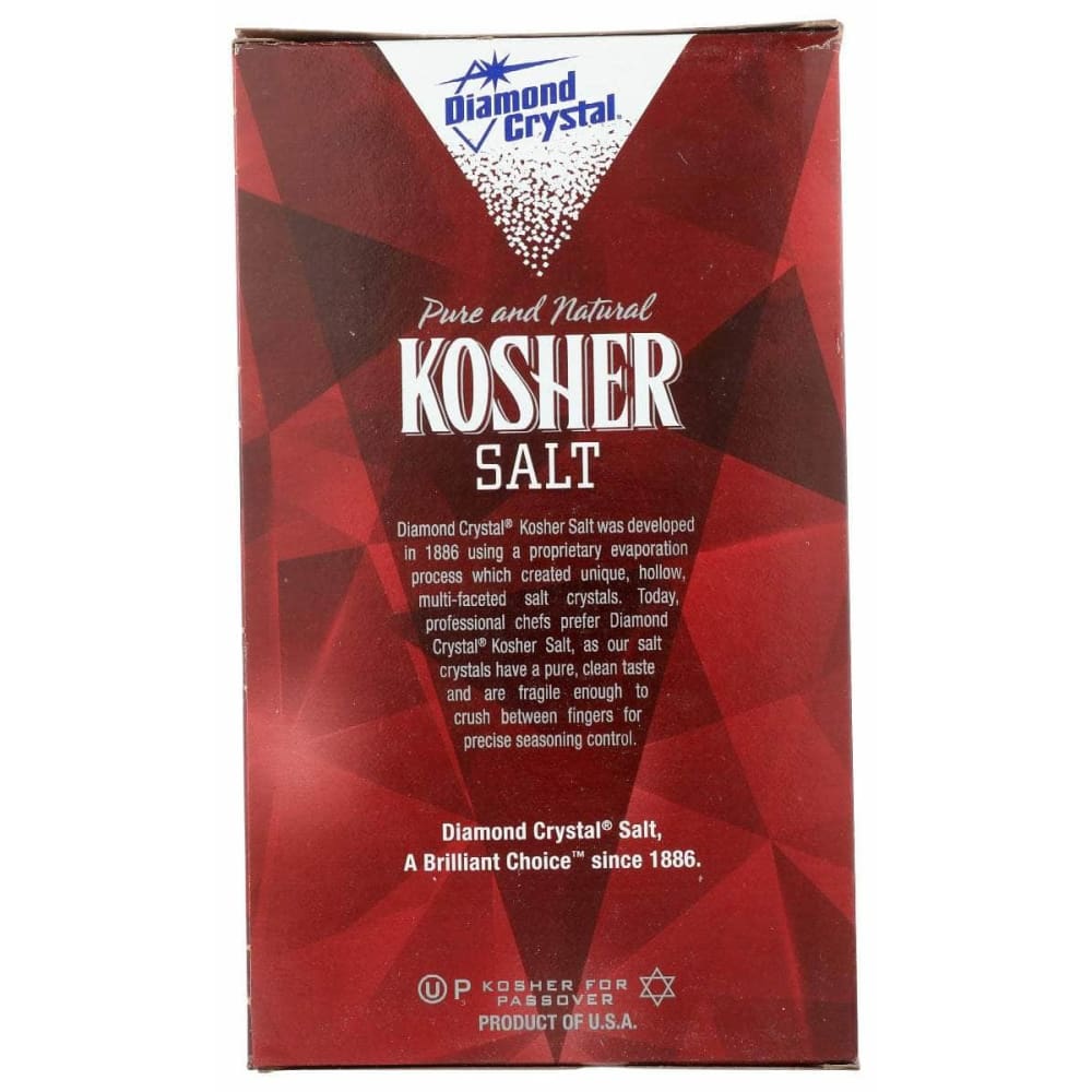 DIAMOND CRYSTAL Grocery > Cooking & Baking > Seasonings DIAMOND CRYSTAL: Kosher Salt, 3 lb