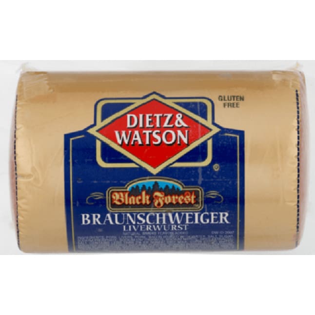 Dietz & Watson Dietz And Watson Black Forest Braunschweiger Liverwurst, 1 lb