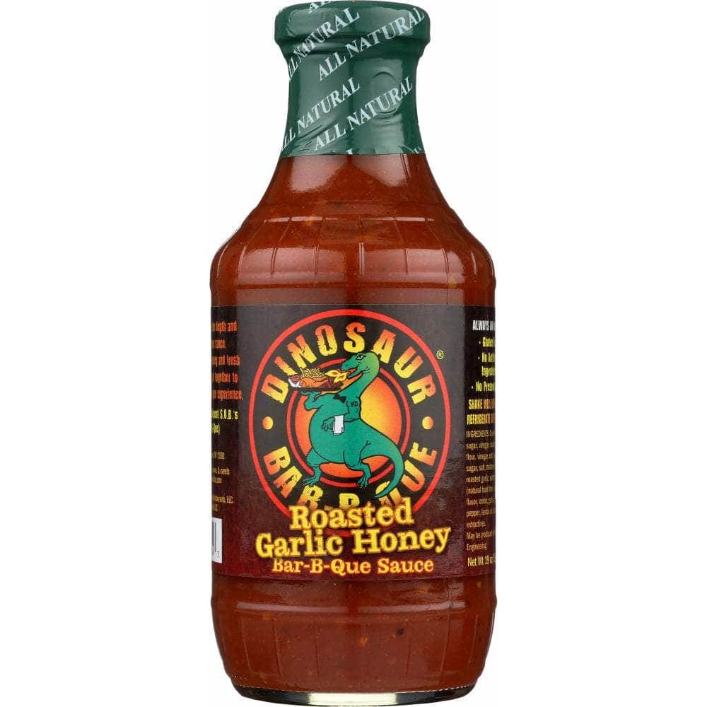 Dinosaur Dinosaur Sauce Honey Bar-B-Que Roasted Garlic, 19 oz