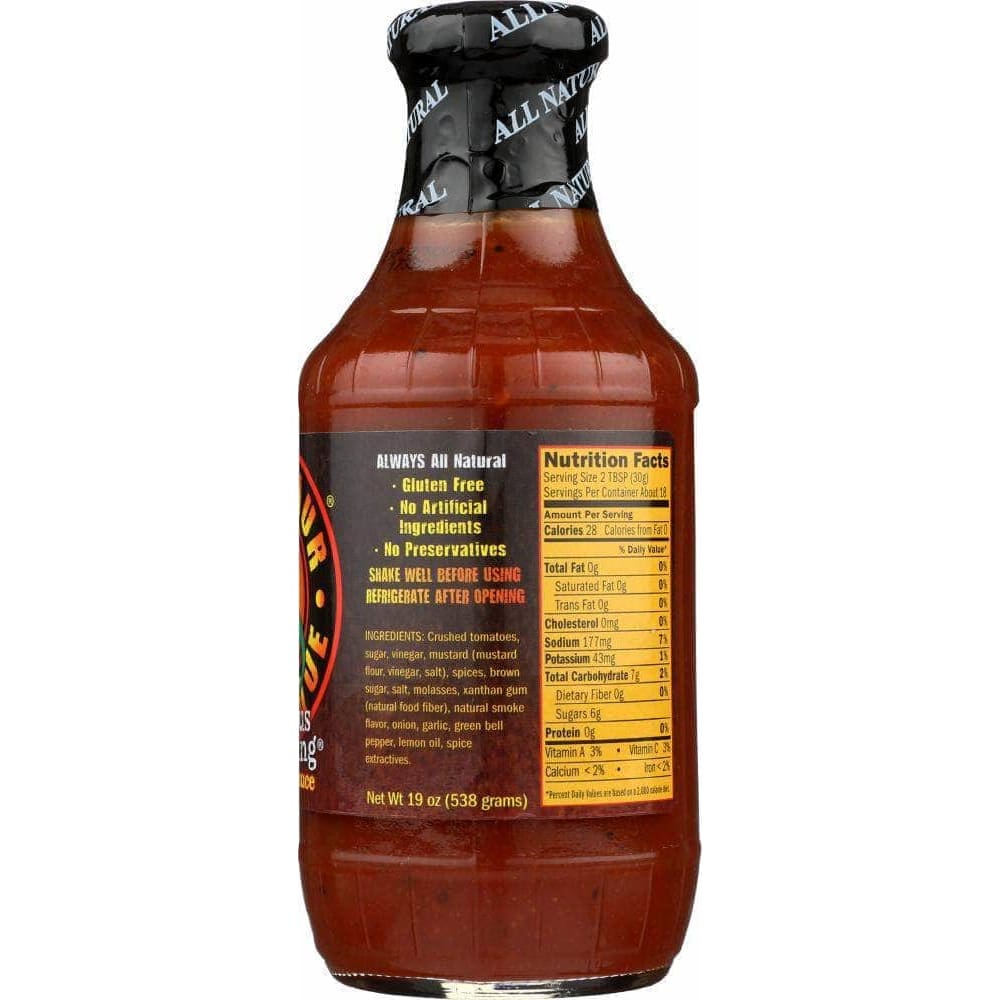 Dinosaur Dinosaur Sauce Slathering Bar-B-Que, Sensuous, 19 oz