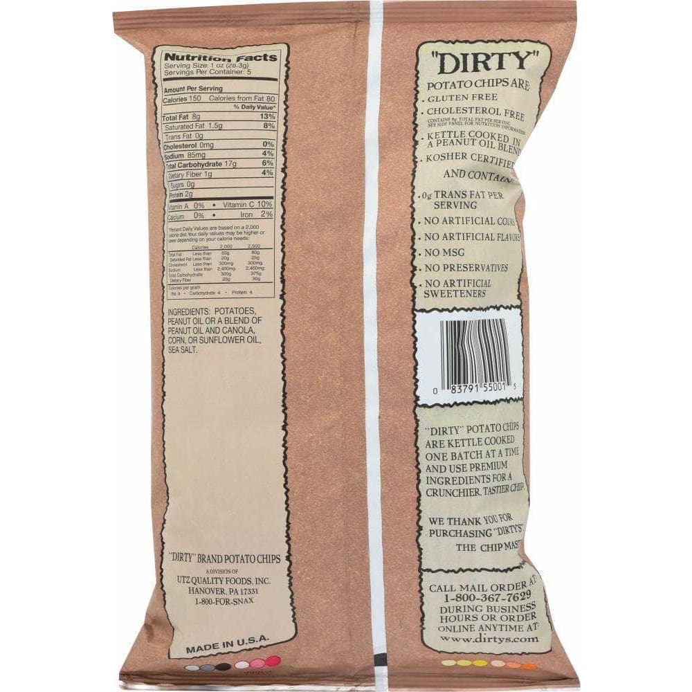 Dirty Potato Chips Dirty Potato Chip Chip Potato Sea Salted, 5 oz