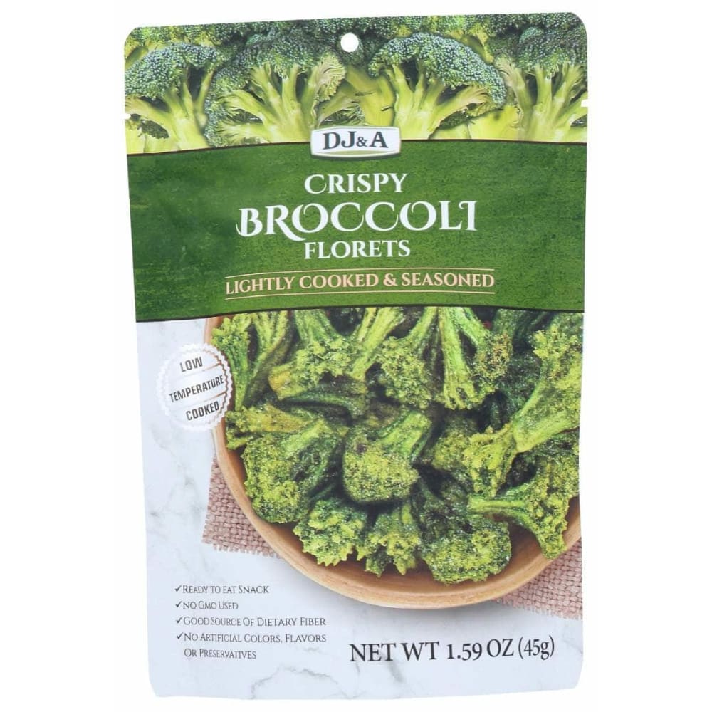 DJ&A Grocery > Snacks > Chips > Vegetable & Fruit Chips DJ&A: Crisps Broccoli Florets, 1.59 oz