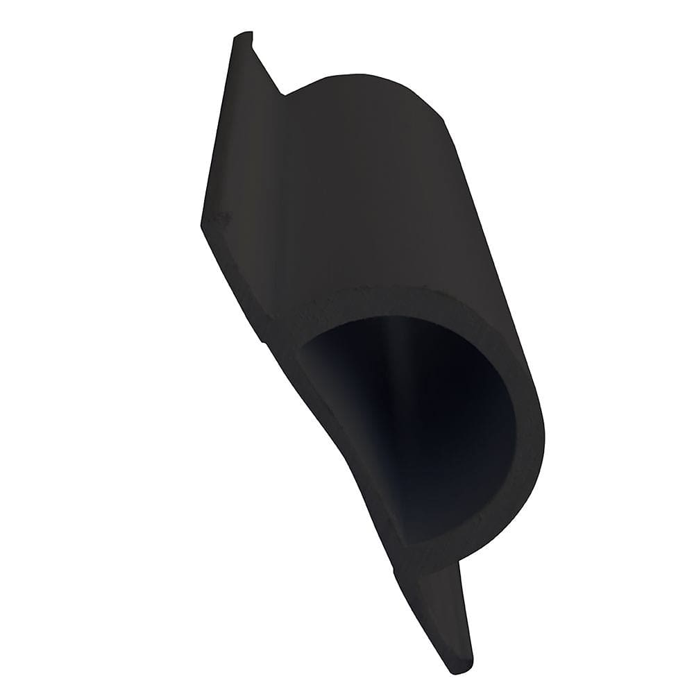 Dock Edge Standard D PVC Profile - 16’ Roll - Black - Anchoring & Docking | Bumpers/Guards - Dock Edge