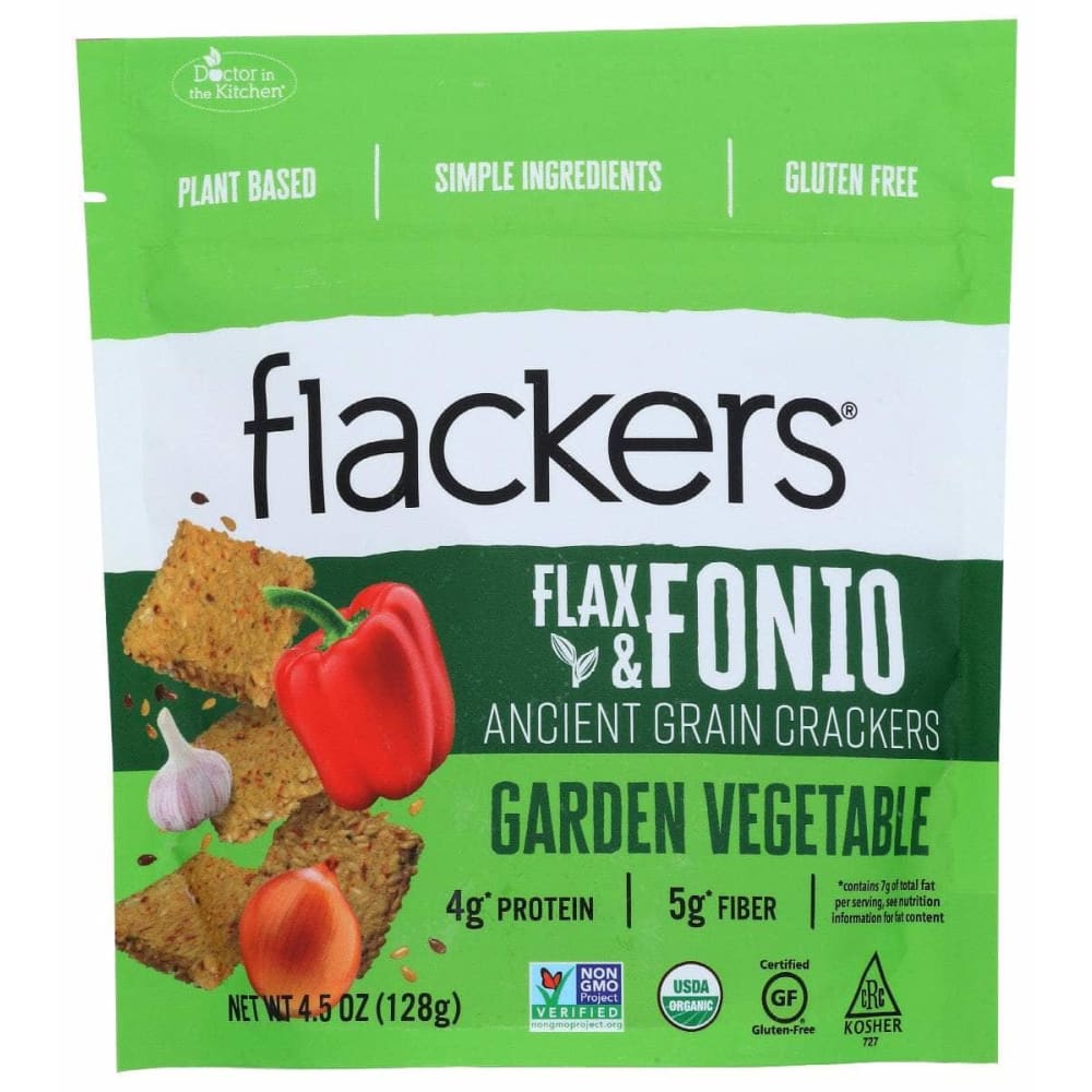 DOCTOR IN THE KITCHEN Doctor In The Kitchen Crackers Flax Fon Grdn Vg, 4.5 Oz