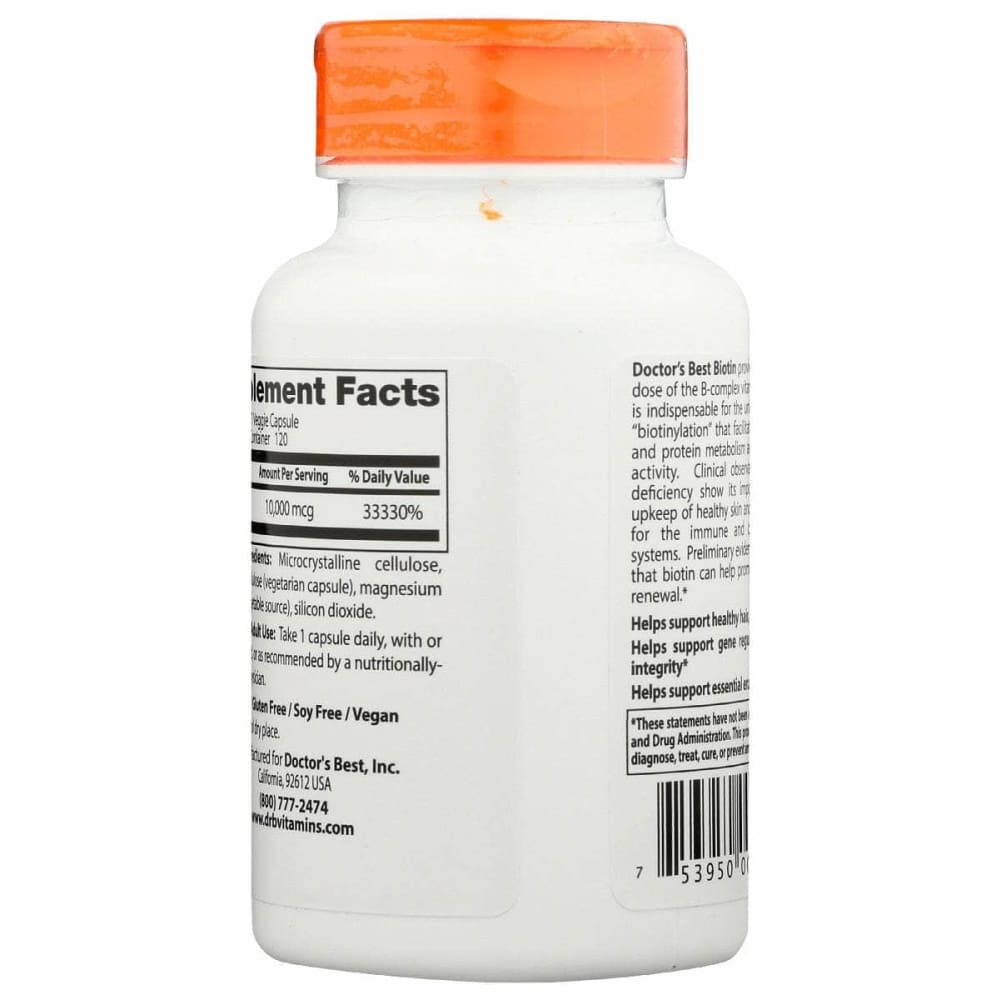 DOCTORS BEST Doctors Best Biotin 10000Mg, 120 Vc