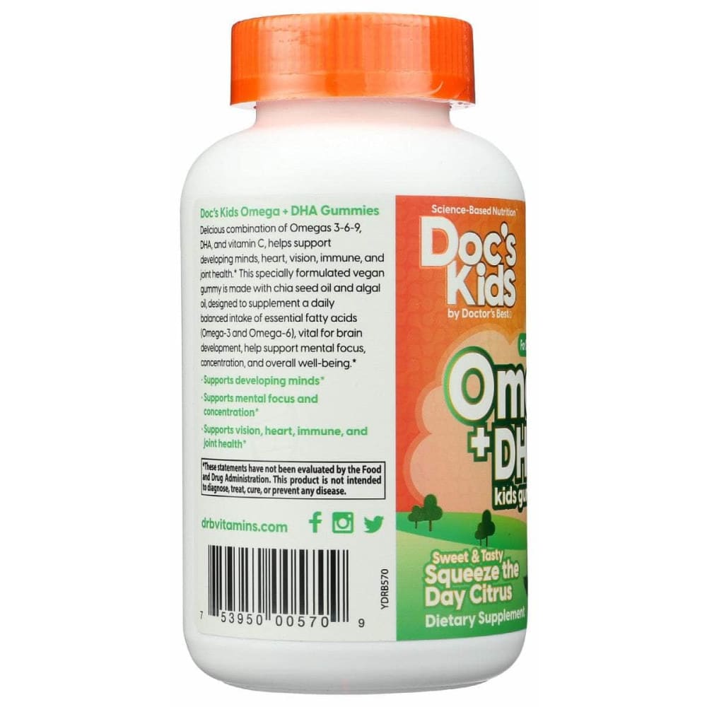 DOCTORS BEST Doctors Best Kids Omega And Dha Gummy, 90 Ea