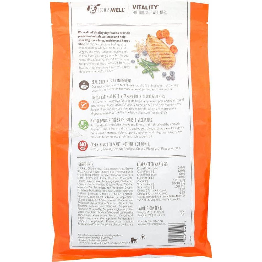 Dogswell Dogswell Treat Vitality Chicken and Oats, 4 lb