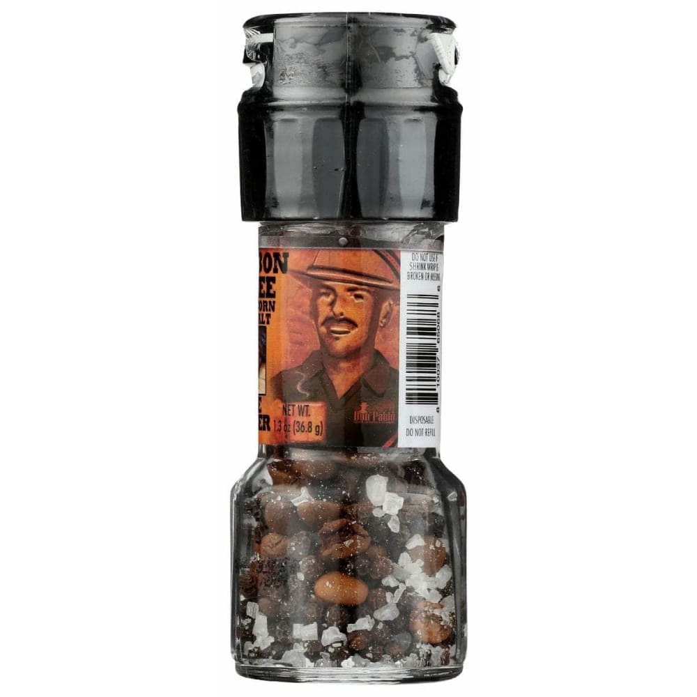 DON PABLO Grocery > Cooking & Baking > Seasonings DON PABLO: Bourbon Coffee Peppercorn Sea Salt Grinder, 1.3 oz