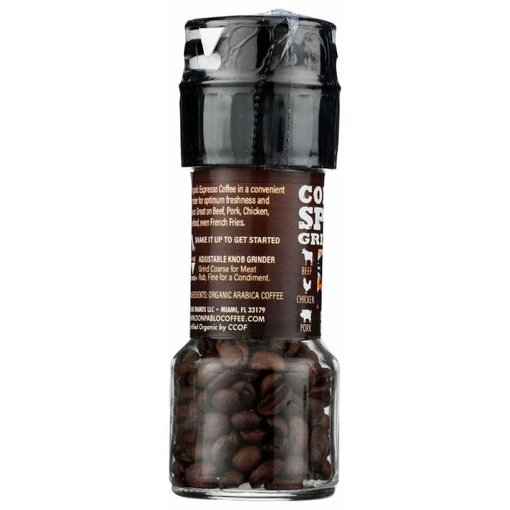 DON PABLO Grocery > Cooking & Baking > Seasonings DON PABLO: Organic Espresso Spice Grinder, 0.8 oz