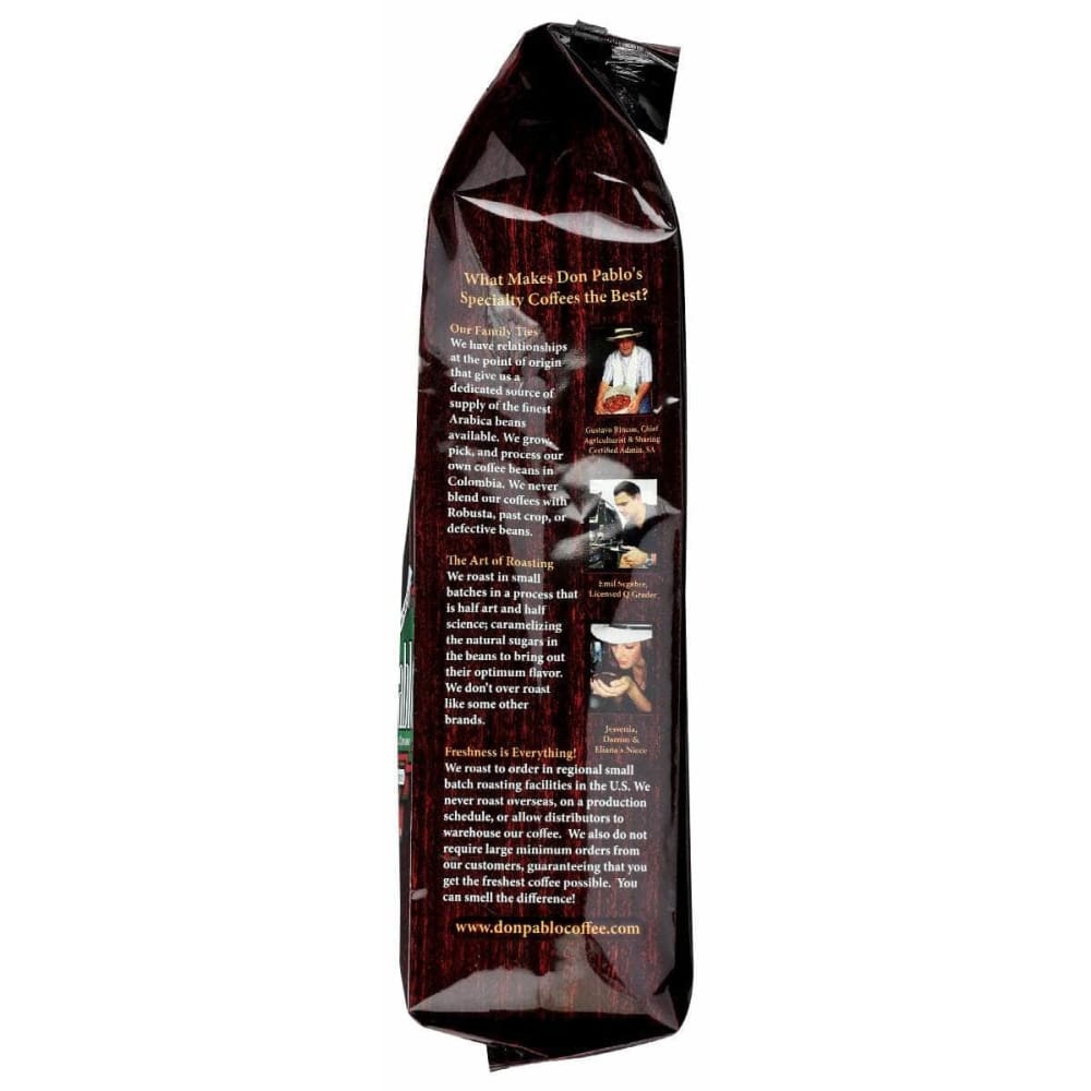 DON PABLO Grocery > Beverages > Coffee, Tea & Hot Cocoa DON PABLO: Whole Bean Colombian Swiss Water Decaf, 12 oz