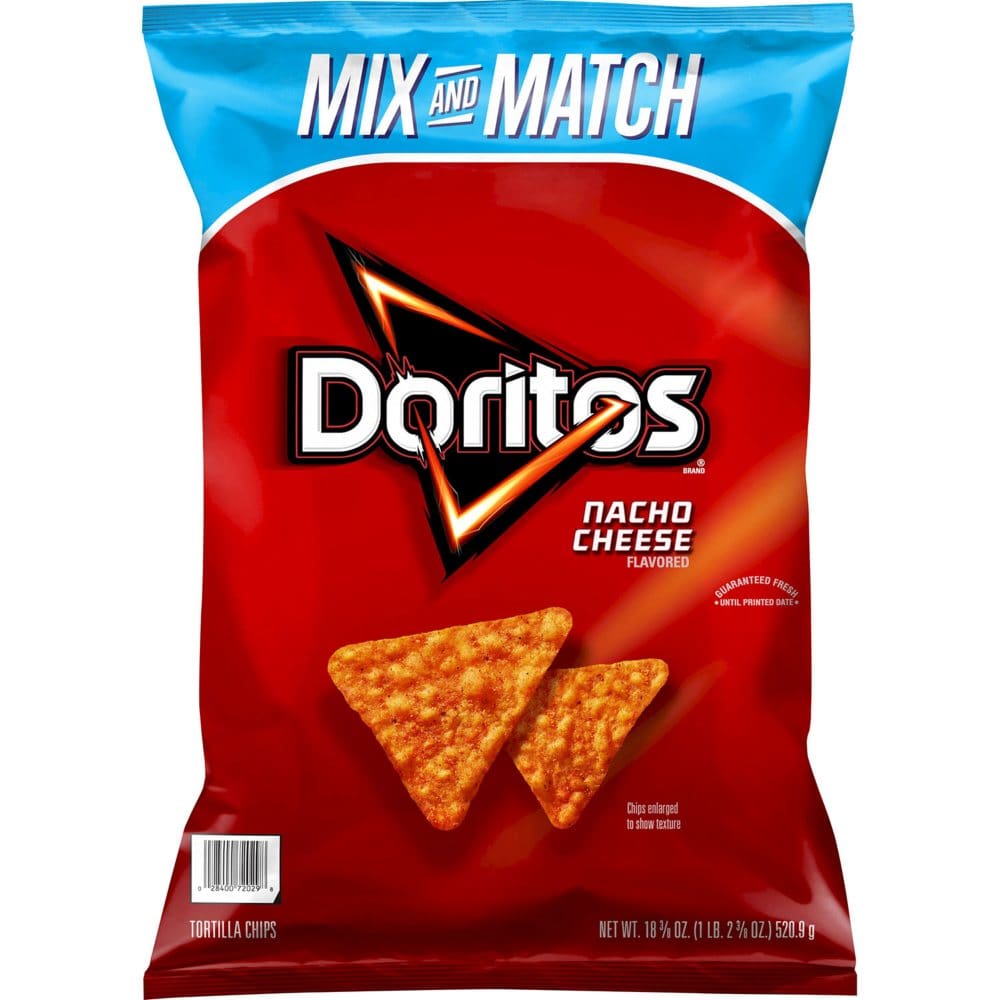 Doritos Tortilla Chips Nacho Cheese Flavored (18.38 oz.) (Pack of 2) - Snacks Under $10 - Doritos