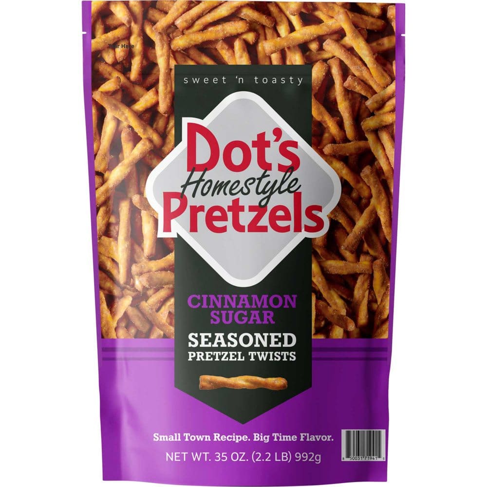 Dot’s Cinnamon Sugar Seasoned Pretzels (35 oz.) - New Items - ShelHealth