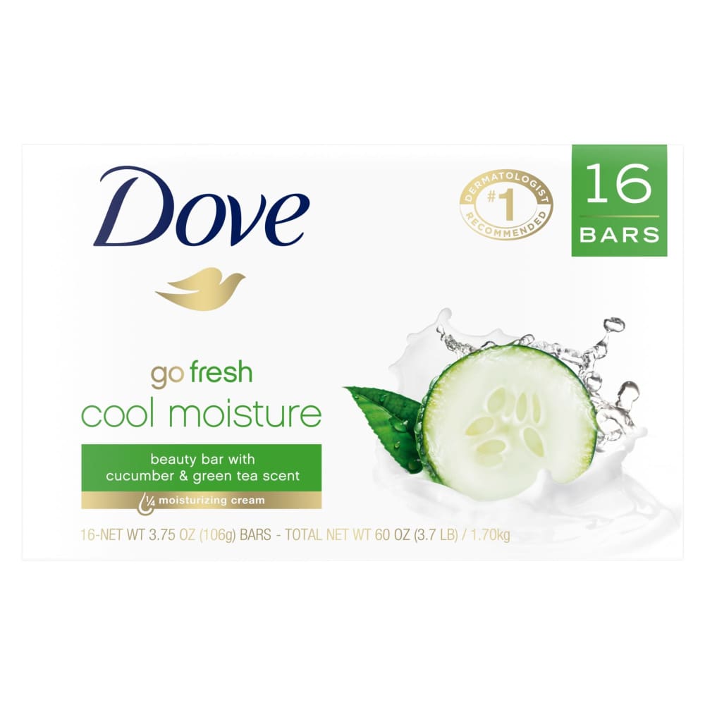 Dove Beauty Bar Cool Moisture 16 ct - Dove