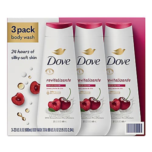 Dove Body Wash Revitalizante Cherry & Chia Milk 3 ct./23 oz. - Home/Promotions/Gift of Confidence/ - Dove