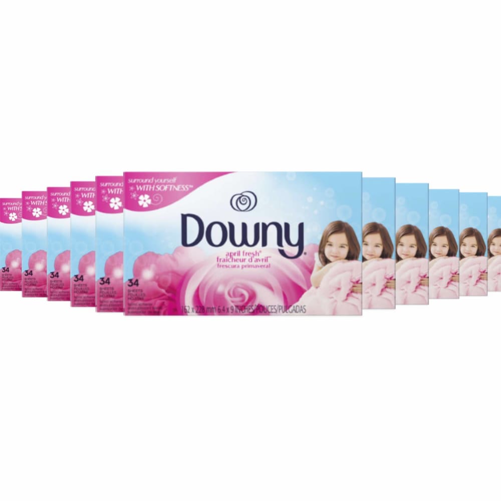 Downy April Fresh Fabric Softener Dryer Sheets, 34 Count - 12 Pack ...