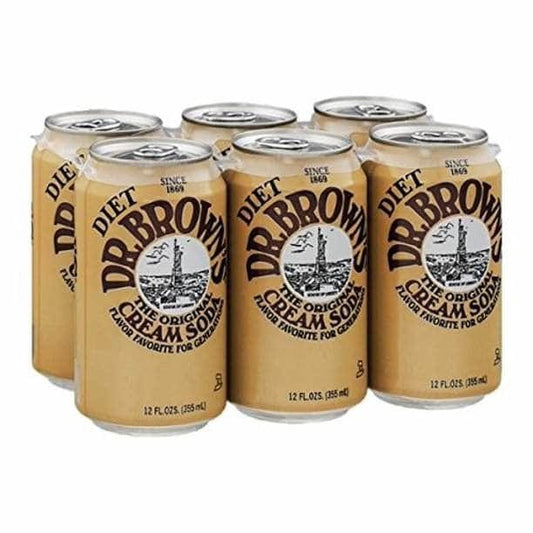 DR BROWNS DR BROWNS Diet Cream Soda 6Pack, 72 oz