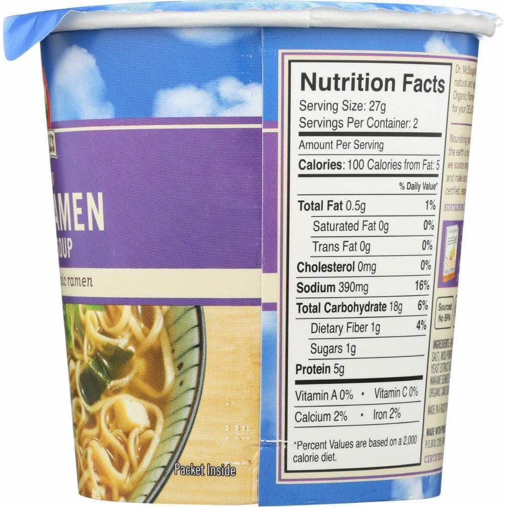 Dr Mcdougalls Dr Mcdougalls Ramen Soup Vegan Miso, 1.9 oz