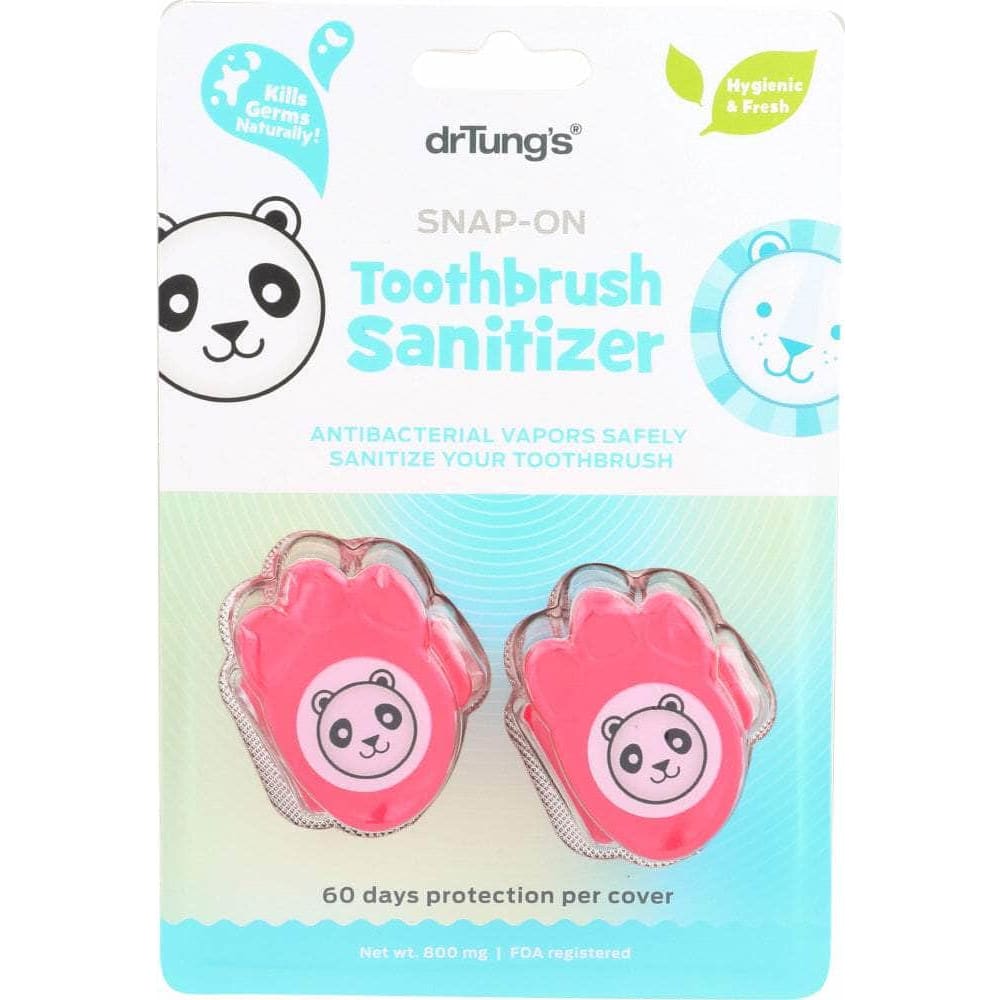 Dr Tungs Dr Tungs Kid's Snap-On Toothbrush Sanitizer, 2 pc