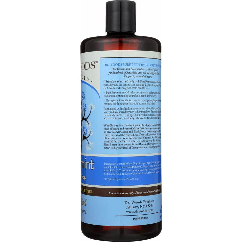 Dr Woods Dr Woods Liquid Soap Peppermint with Shea Butter, 32 oz
