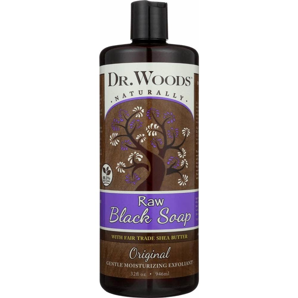 Dr Woods Dr Woods Naturally Raw Black Soap with Shea Butter Original, 32 oz