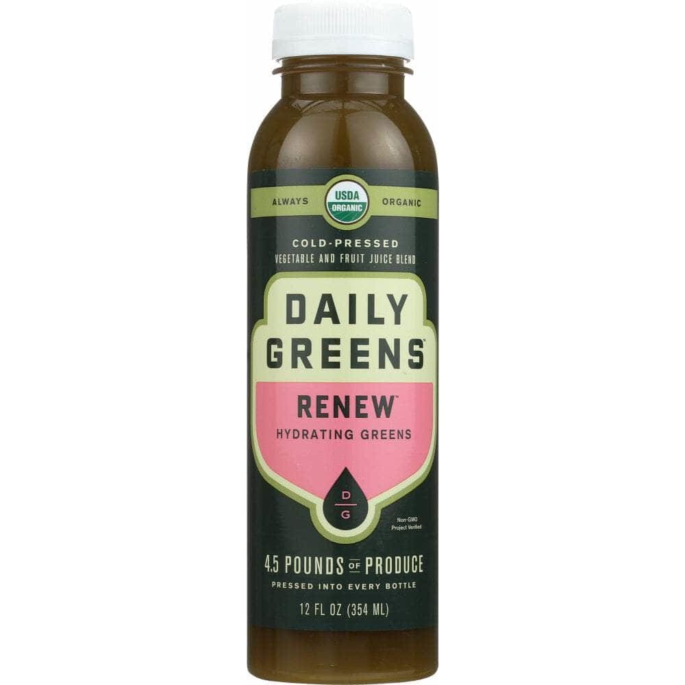 Daily Greens Drink Daily Greens Renew Hydrating Greens Cold Pressed Juice, 12 oz