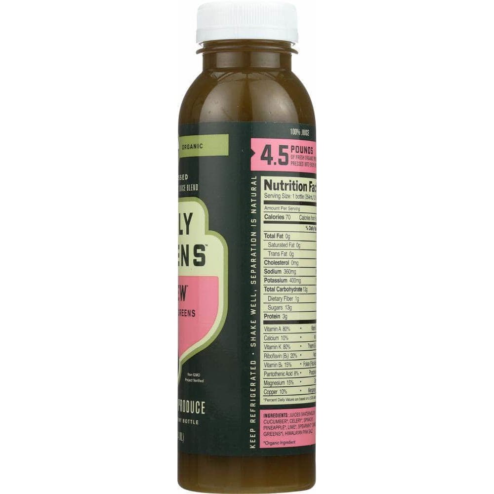 Daily Greens Drink Daily Greens Renew Hydrating Greens Cold Pressed Juice, 12 oz