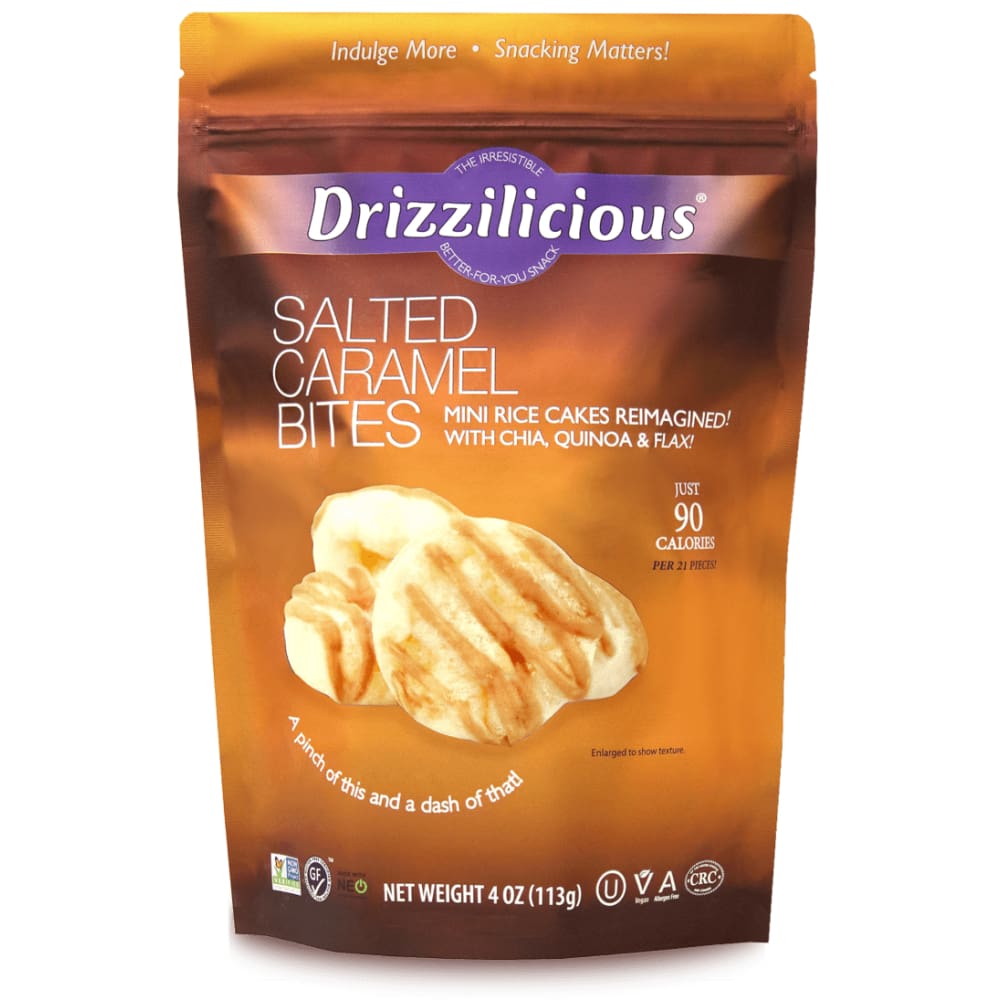 DRIZZILICIOUS Grocery > Snacks > Crackers > Crackers Rice & Alternative Grain DRIZZILICIOUS: Rice Cakes Mini Sltd Crml, 4 oz