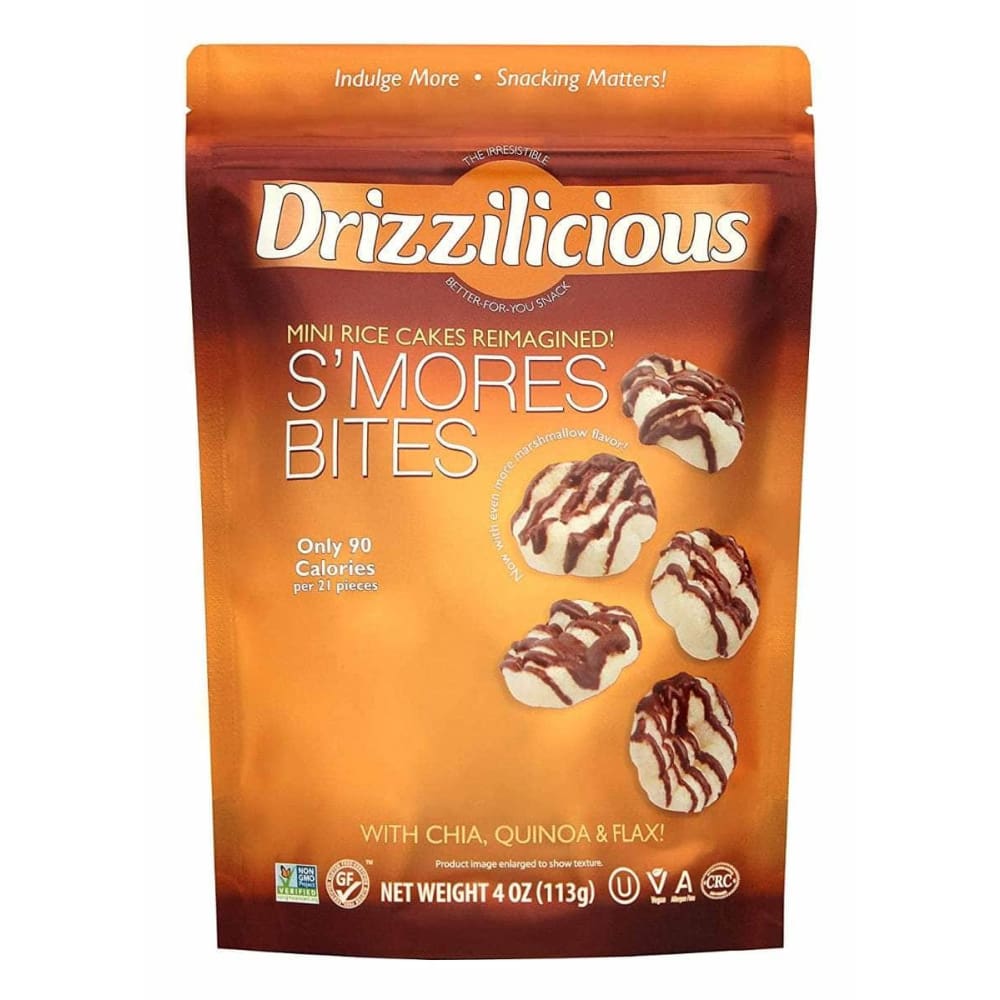 DRIZZILICIOUS Grocery > Snacks > Crackers > Crackers Rice & Alternative Grain DRIZZILICIOUS: Rice Crisp Mini Smores, 4 oz