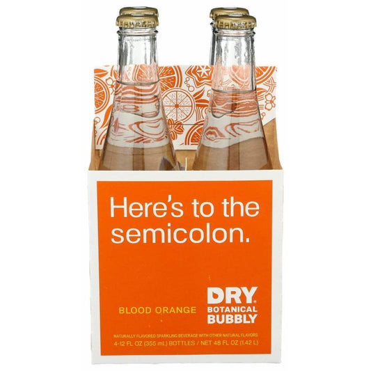 DRY SODA DRY SODA Blood Orange Botanical Bubbly 4Pk, 48 fo