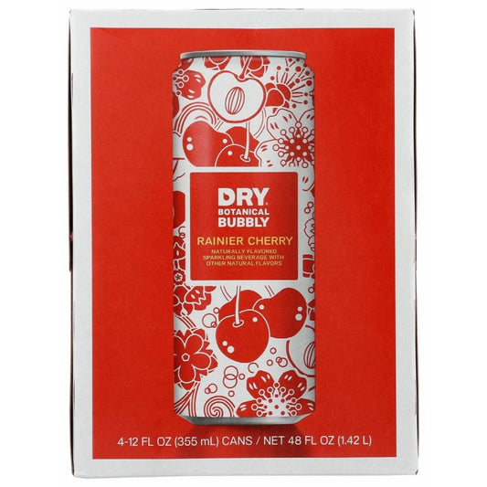 DRY SODA DRY SODA Cherry Dry Sprkl Can 4Pk, 48 oz