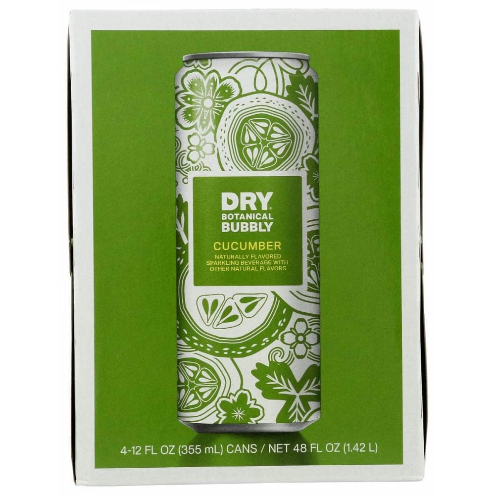 DRY SODA DRY SODA Cucmbr Dry Sprkl Can 4Pk, 48 oz