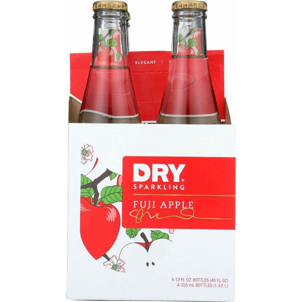 Dry Soda Dry Soda Dry Sparkling Fuji Apple Bottle 4-12 fl oz, 48 fl oz