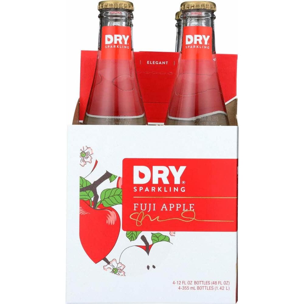 Dry Soda Dry Soda Dry Sparkling Fuji Apple Bottle 4-12 fl oz, 48 fl oz