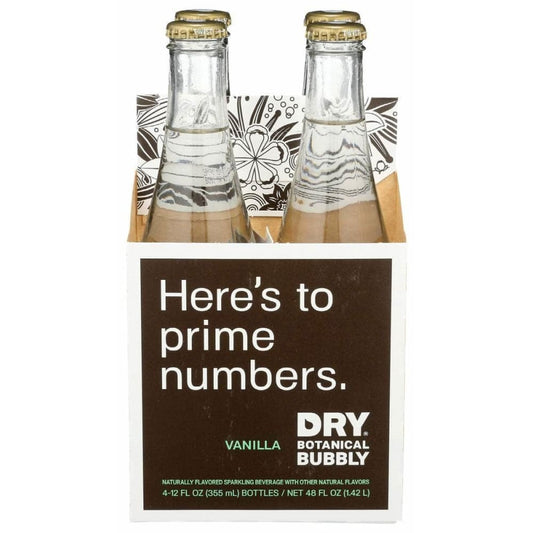 DRY SODA DRY SODA Vanilla Botanical Bubbly 4Pack, 48 fo