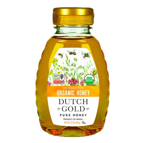 Dutch Gold Organic Pure Honey 12oz (Case of 6) - Free Shipping Items/Bulk Organic Foods - Dutch Gold