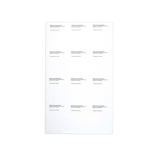 Dutch Valley Ingredient Labels (8.5 x 14) 12ct/1 sheet - Misc/Packaging - Dutch Valley