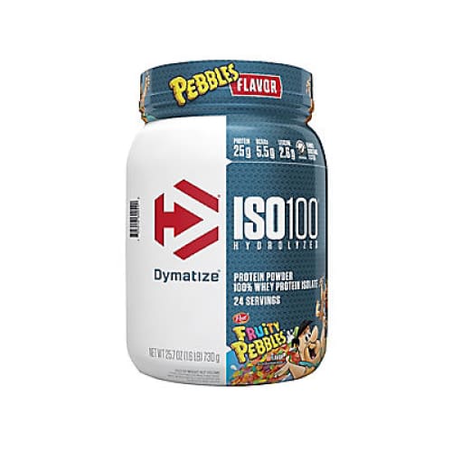 Dymatize ISO 100 Hydrolyzed Fruity Pebbles Protein Powder - 24 Servings 25.7 oz. - Home/Grocery/Weight Loss & Nutrition/Powders &