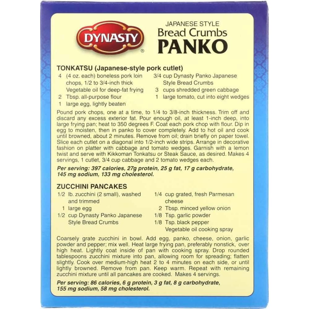 Dynasty Dynasty Panko Japanese Style Bread Crumbs, 3.5 oz