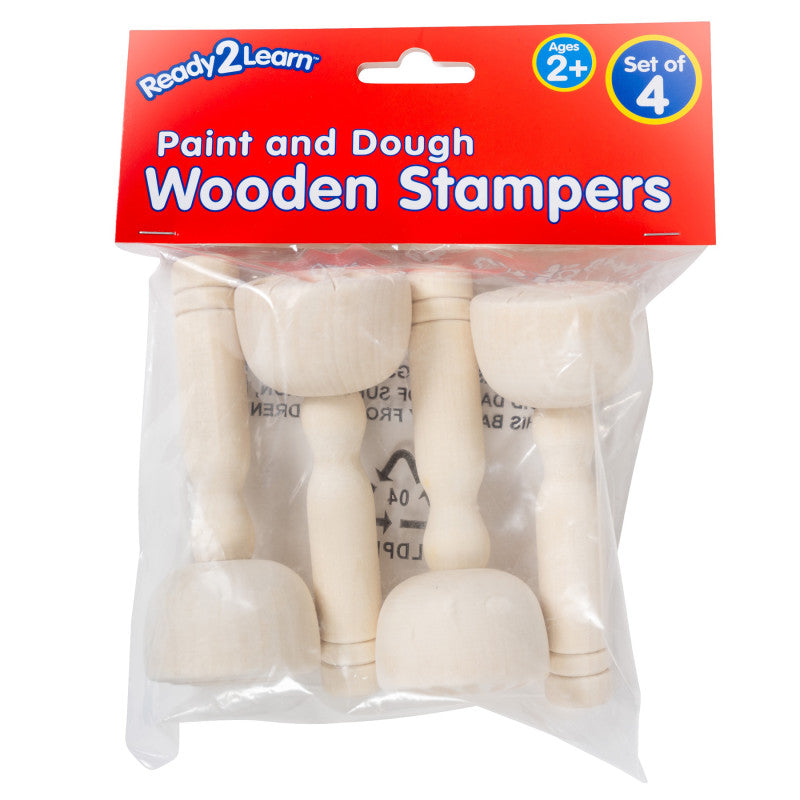 Wooden Dough Stampers Set Of 4 (Pack of 6)