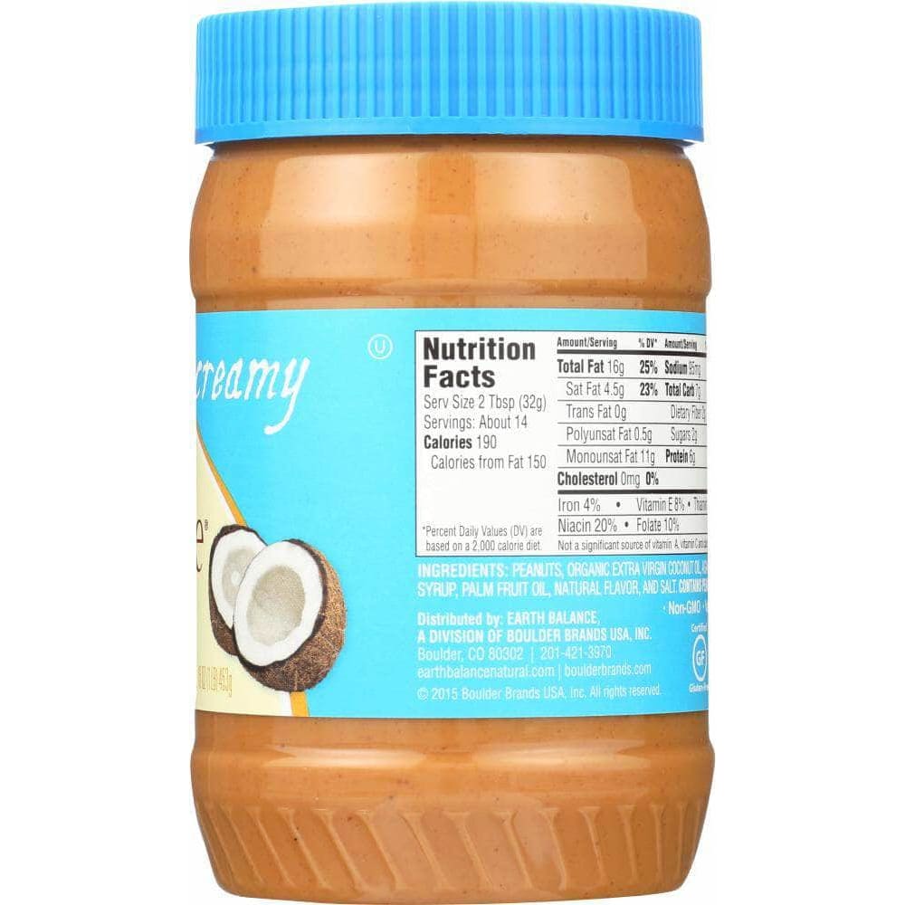 Earth Balance Earth Balance Coconut & Peanut Spread Creamy, 16 oz