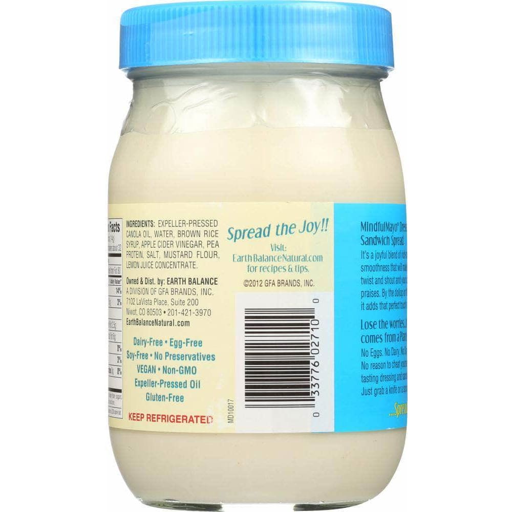 Earth Balance Earth Balance Original Mindful Mayo Dressing, 16 oz