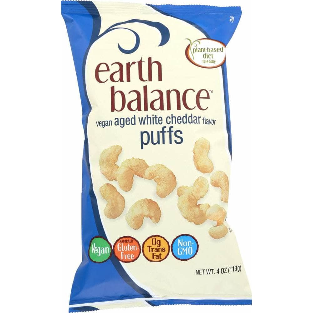 Earth Balance Earth Balance White Cheddar Puffs Vegan, 4 oz