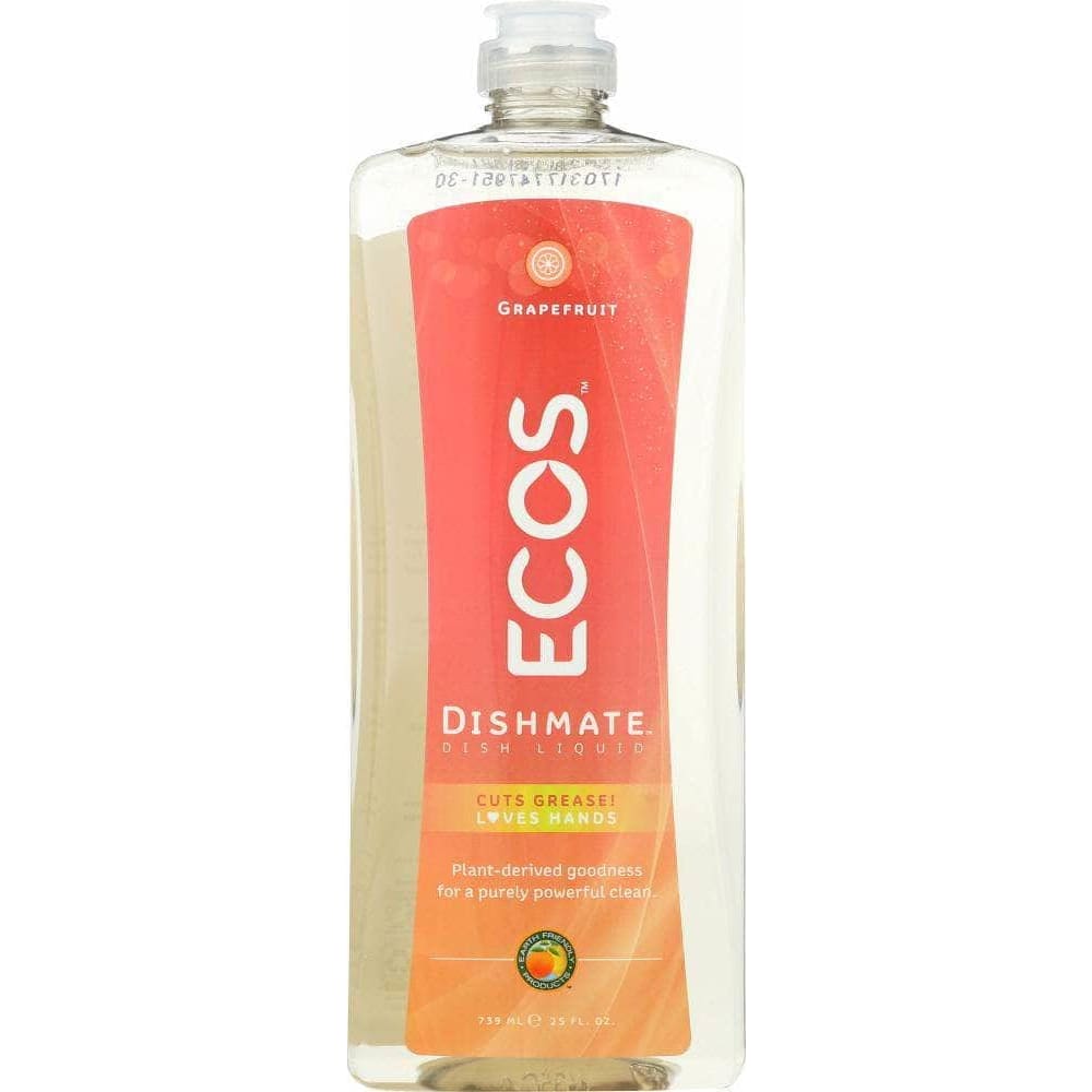 Ecos Earth Friendly Dishmate Grapefruit Dishwashing Liquid, 25 oz