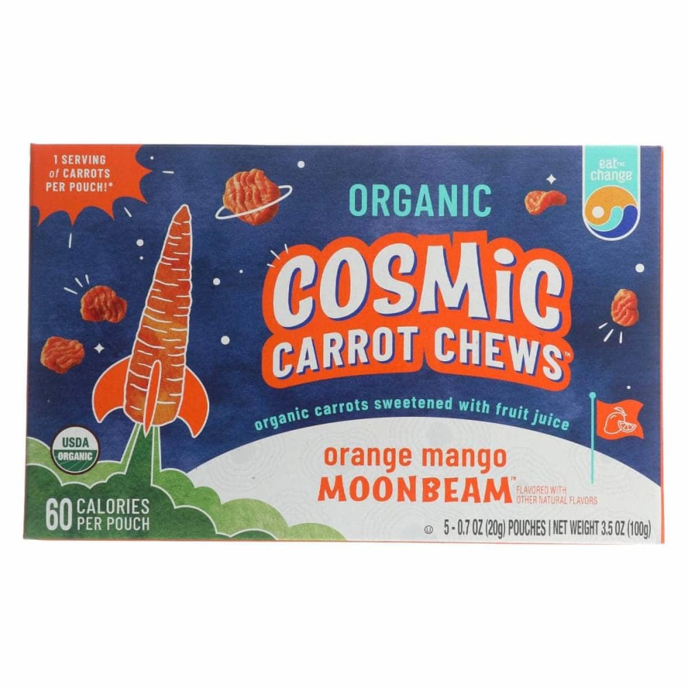 EAT THE CHANGE Grocery > Snacks > Fruit Snacks EAT THE CHANGE Organic Orange Mango Cosmic Carrot Chews, 3.5 oz