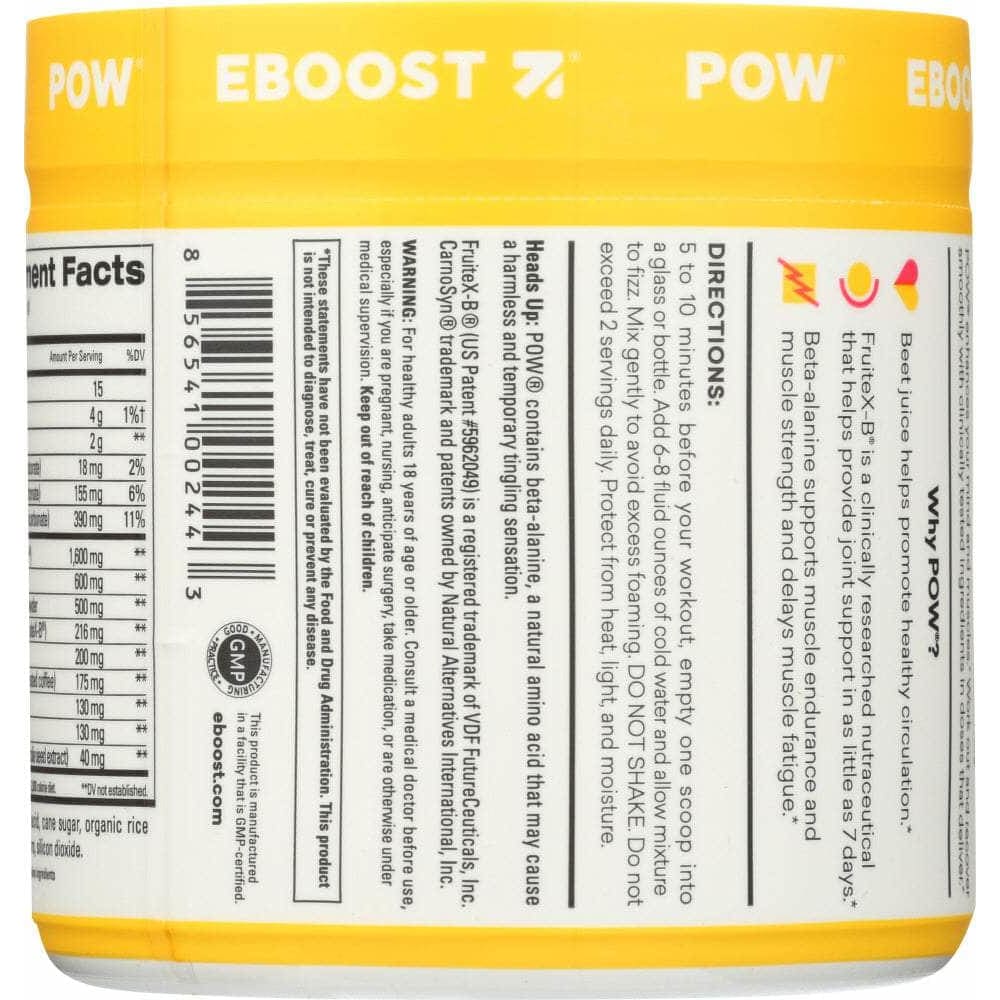 EBOOST Vitamins & Supplements > Sports Nutrition > SUPPLEMENTS PERFORMANCE OTHER EBOOST: Pow Tropical Punch, 8.5 oz