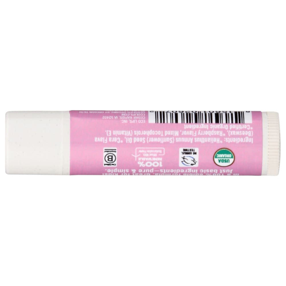 ECO LIPS: Lip Balm Rspbry Pure Smpl 0.15 oz - Beauty & Body Care > Skin Care > Lip Balm - Eco Lips