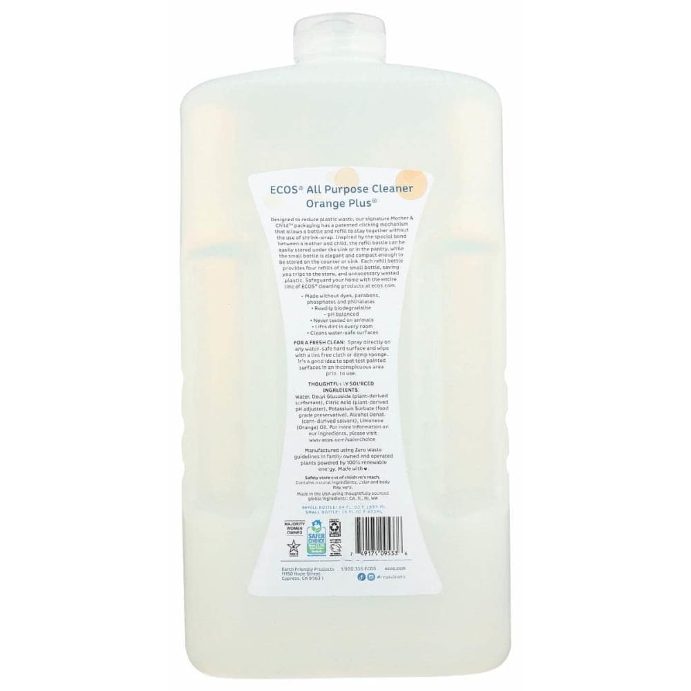 ECOS Ecos Mother And Child All Purpose Cleaner Orange Plus Refill Kit, 80 Oz