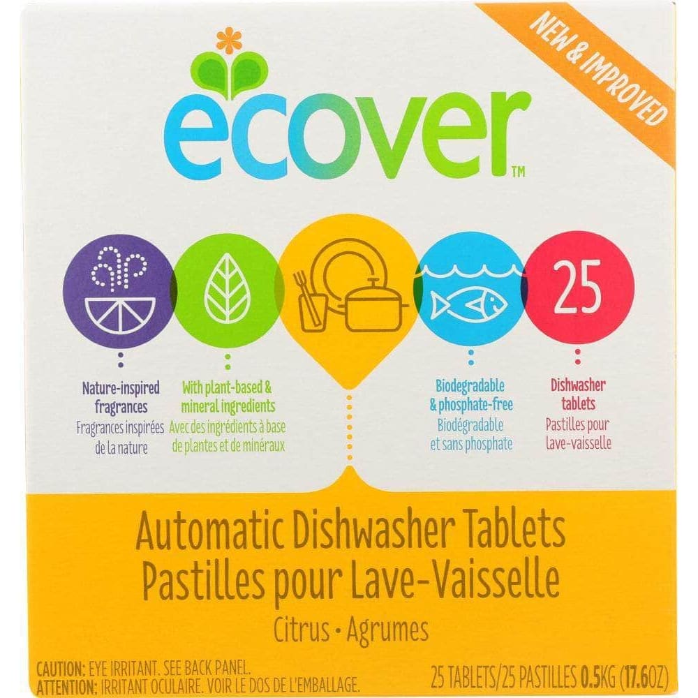 Ecover Ecover Automatic Dishwasher Tablets Citrus Scent 25 Tablets, 17.6 oz