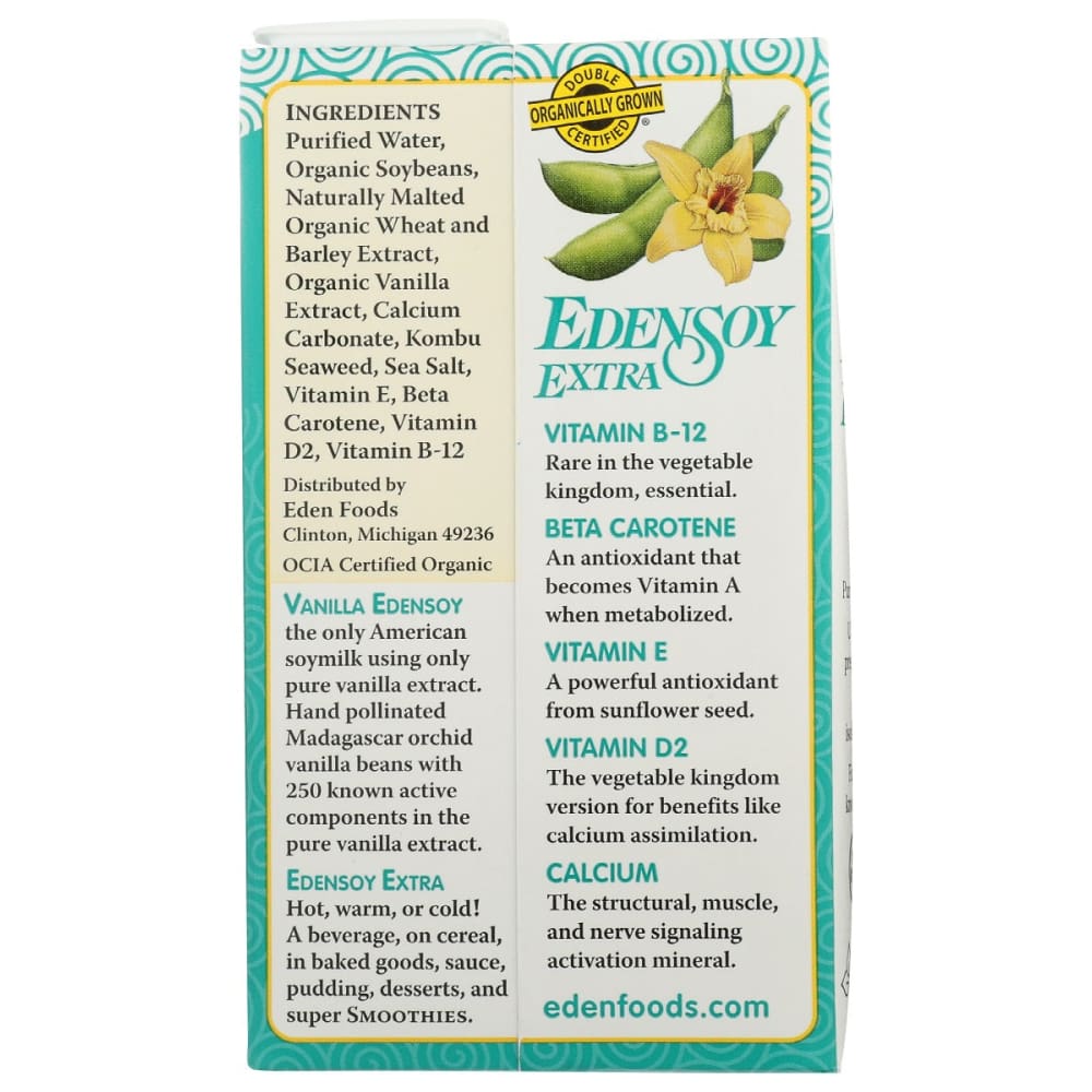 EDEN FOODS: Organic Edensoy Vanilla 32 fo - Grocery > Dairy Dairy Substitutes and Eggs > Milk & Milk Substitutes - EDEN FOODS